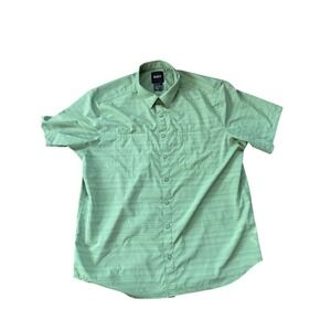 5.11 Tactical Men's Extra Large Green Plaid Short Sleeve Button Up Shirt